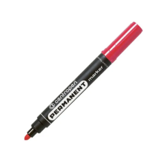 Маркер Centropen Permanent 8566 2.5 мм круглый красный 